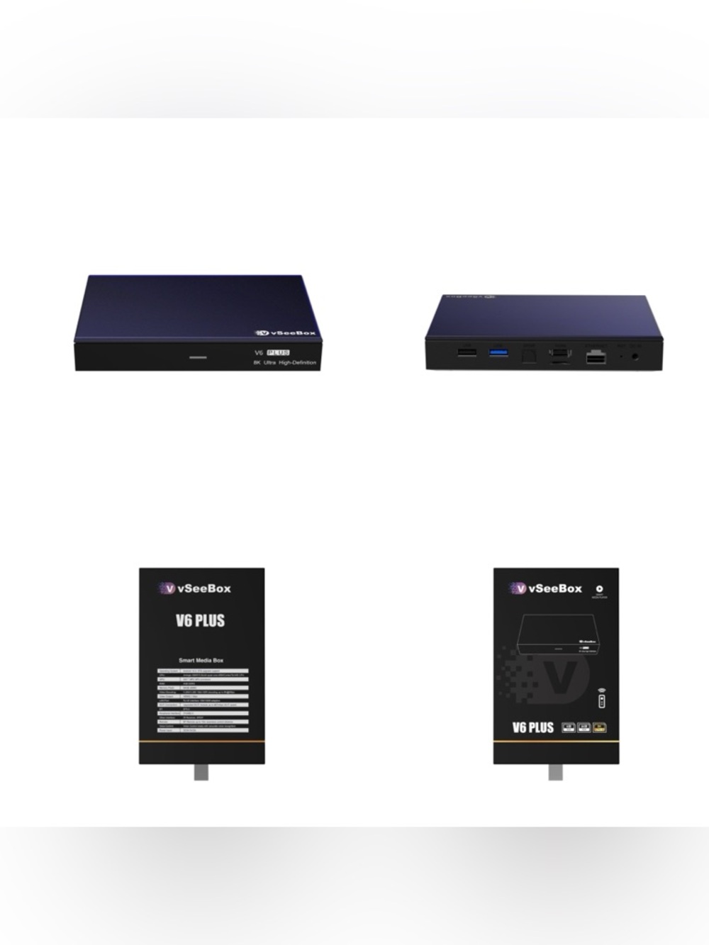 vSeeBox V6 Plus 8K Android TV Box Streaming Device Latest Model New 2026